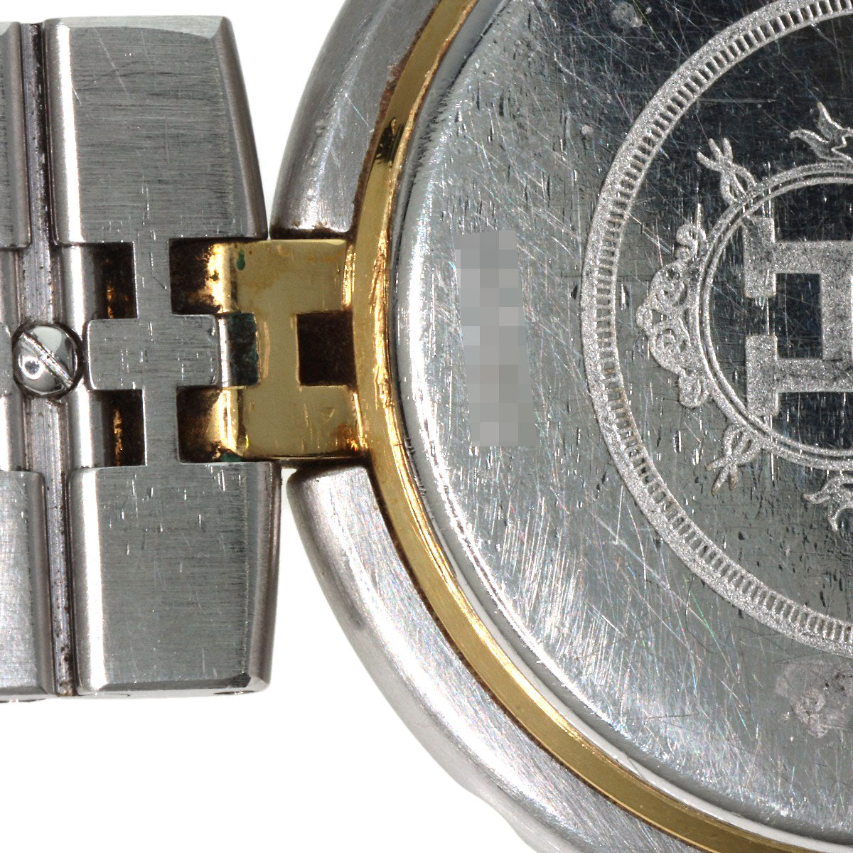 HERMES Watches Quartz Stainless Steel , SSxGP gold profile cream dial mens  d