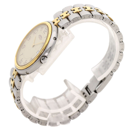 HERMES Watches Quartz Stainless Steel , SSxGP gold profile cream dial mens  d