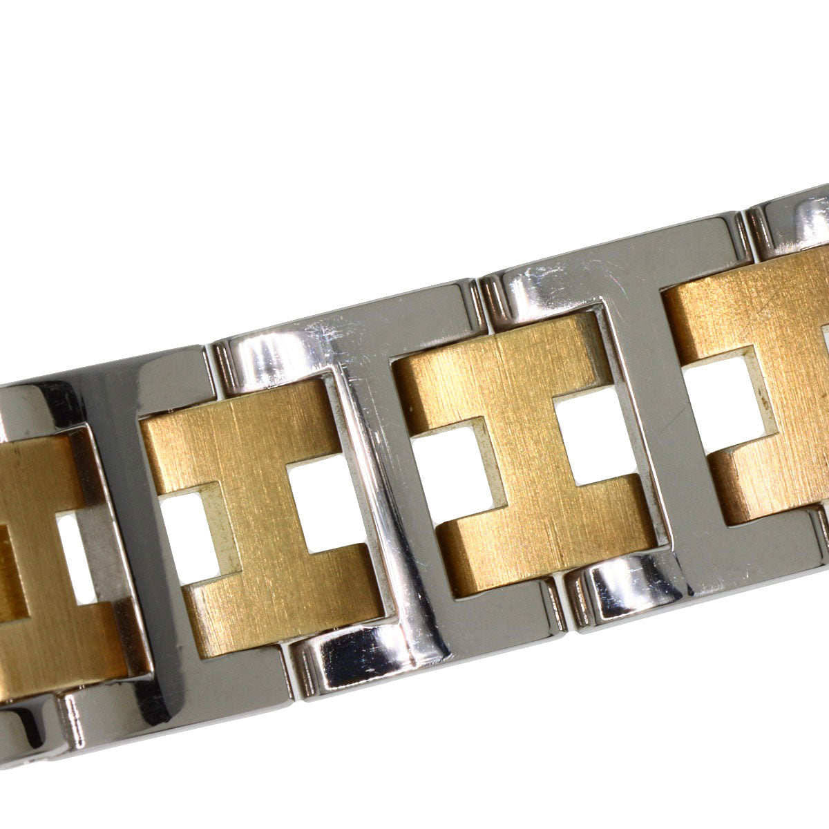 HERMES Watches Quartz Stainless Steel Silver Clipper old type Ivory dial