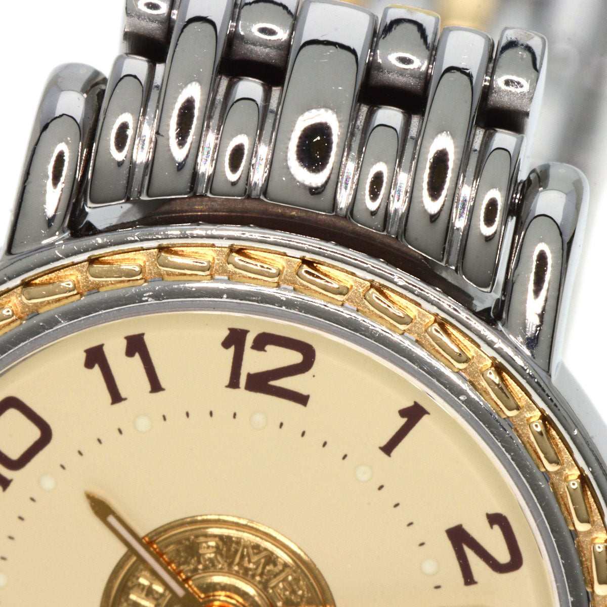 HERMES Watches Quartz SE4.220 Stainless Steel , SSxGP gold Serie Ivory dial Women  d