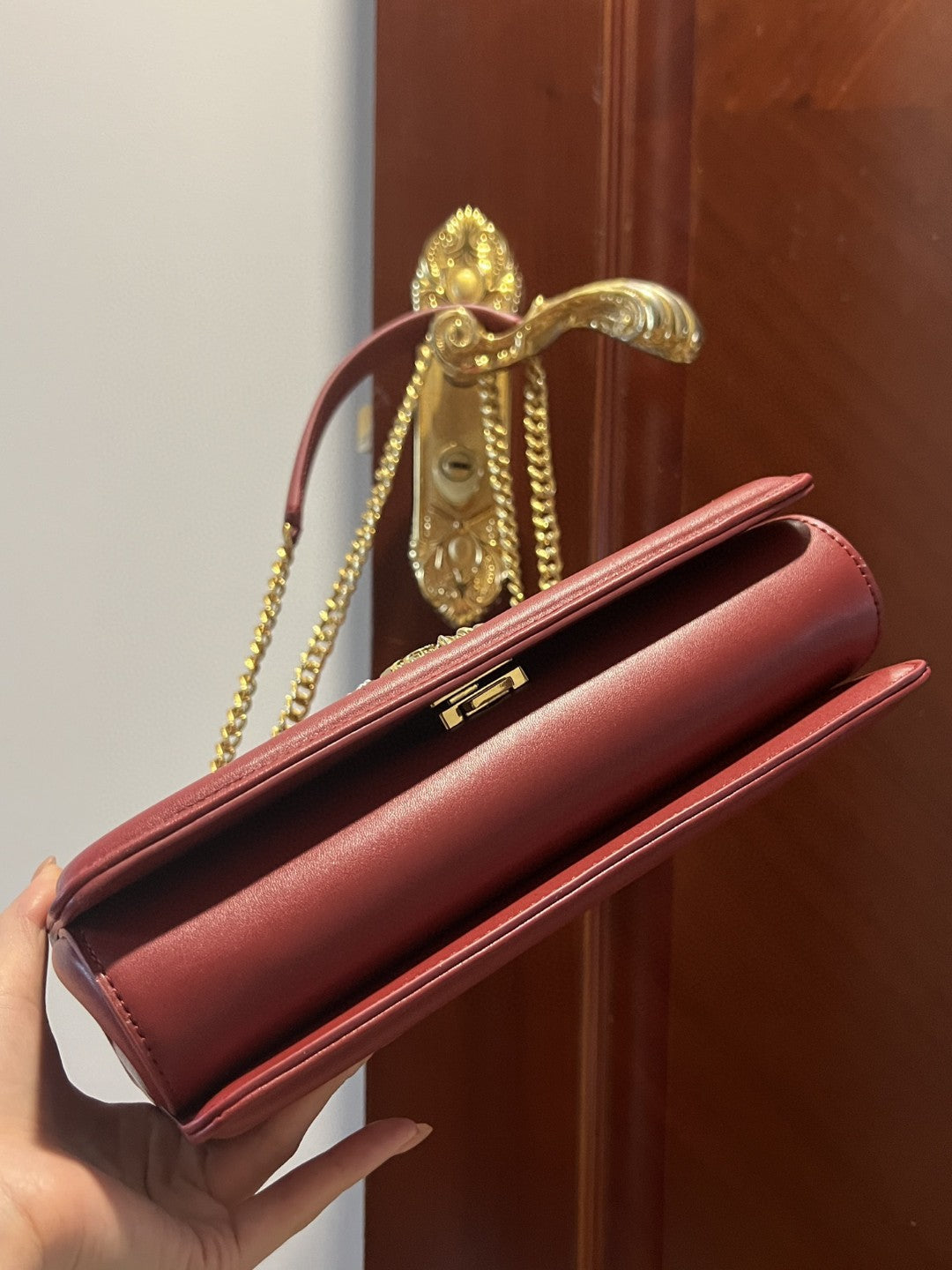 Top Quality Large Devotion Bag In Quilted Nappa Burgundy For Women 10in/26cm Top QualityÂ 