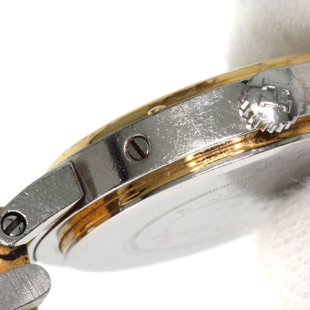 HERMES Watches Quartz Stainless Steel , SSxGP gold Clipper Old Belt cream dial Women  d