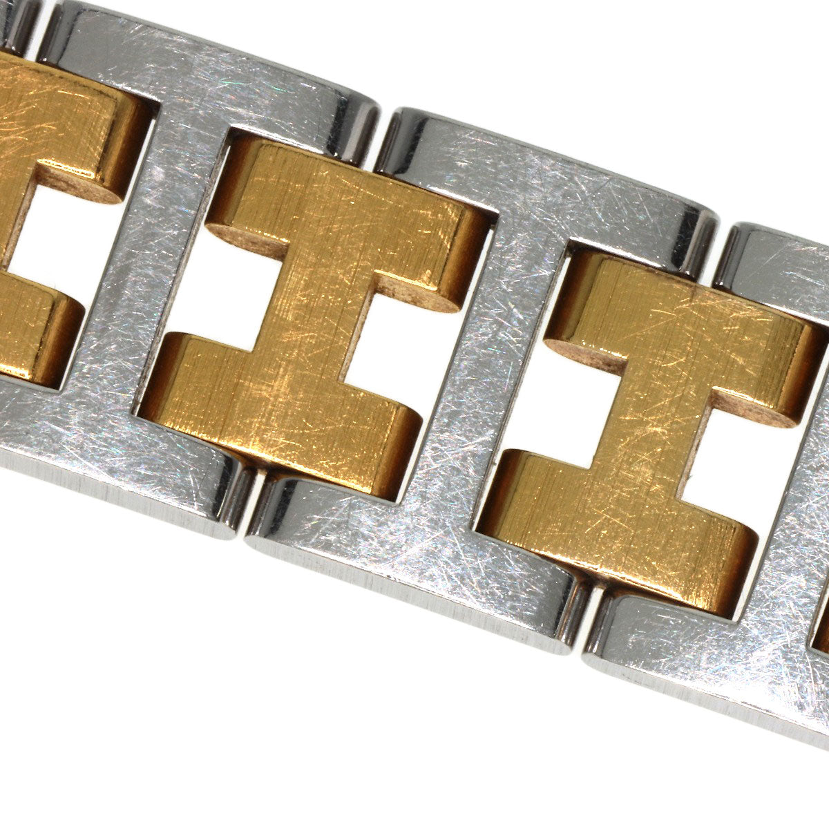 HERMES Watches Quartz Stainless Steel , SSxGP gold Clipper Old Belt cream dial Women  d