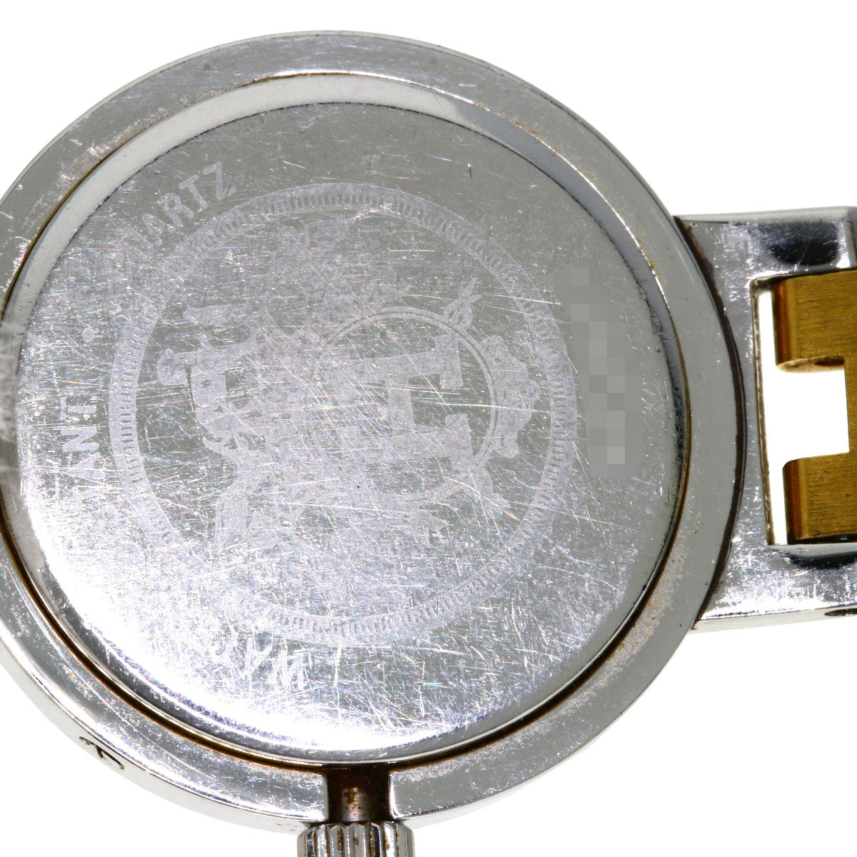 HERMES Watches Quartz Stainless Steel , SSxGP gold Clipper white dial Women  d