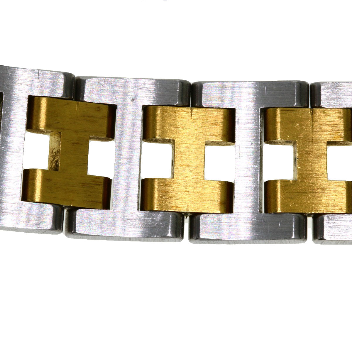 HERMES Watches Quartz Stainless Steel , SSxGP gold Clipper white dial Women  d