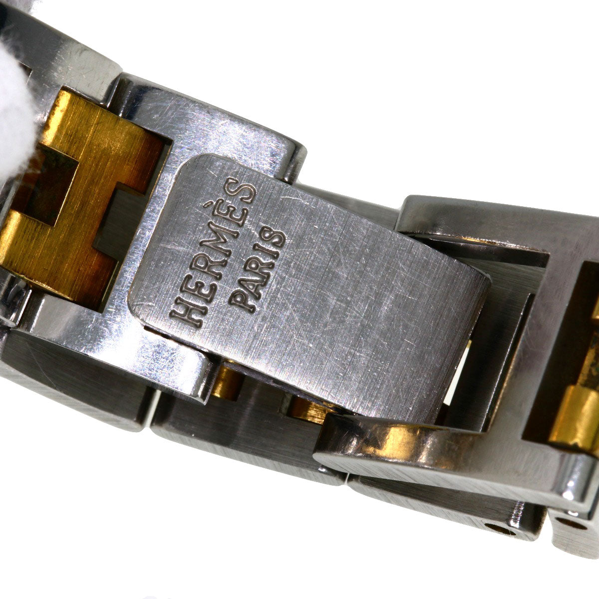 HERMES Watches Quartz Stainless Steel , SSxGP gold Clipper white dial Women  d