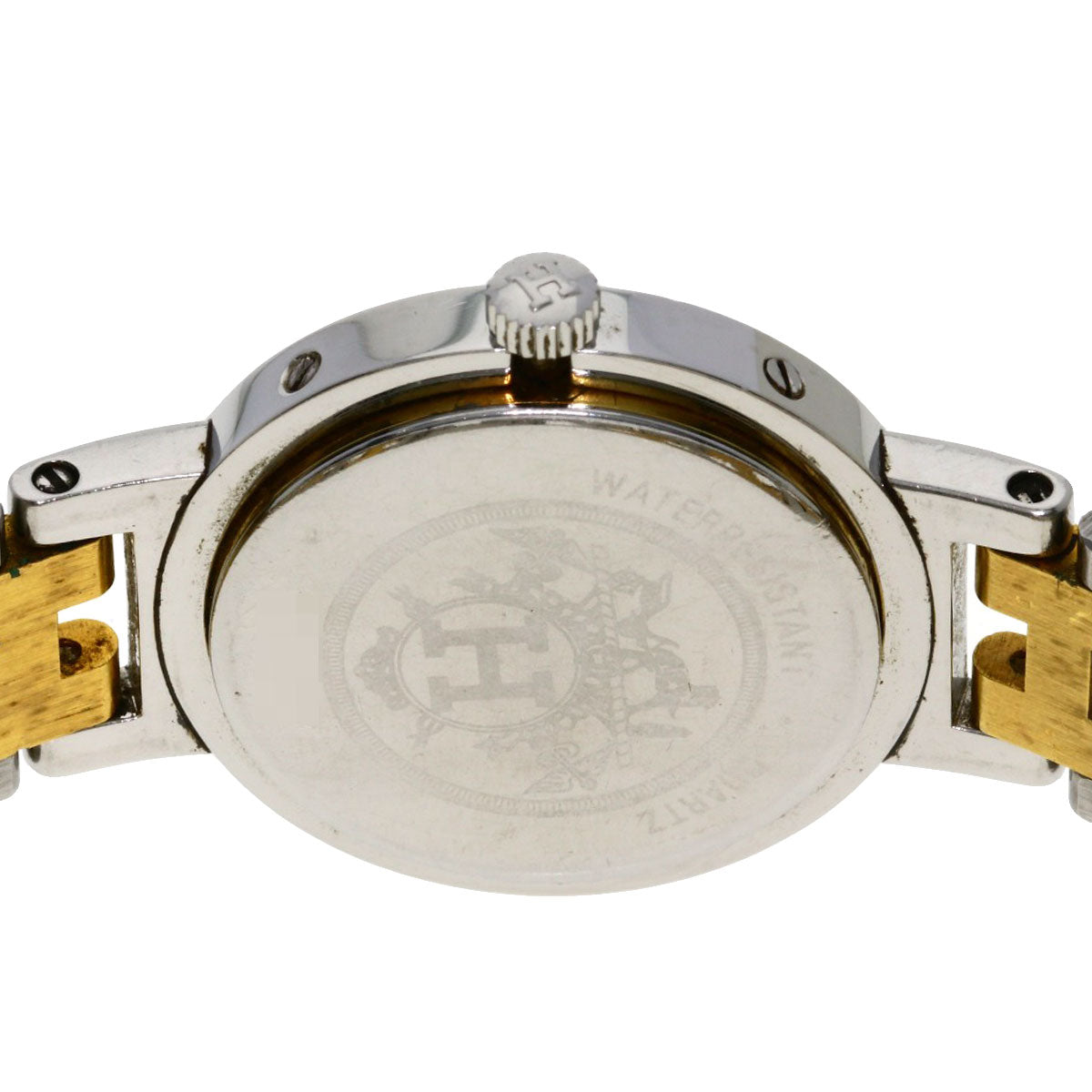 HERMES Watches Quartz Stainless Steel , SSxGP gold Clipper white dial Women  d