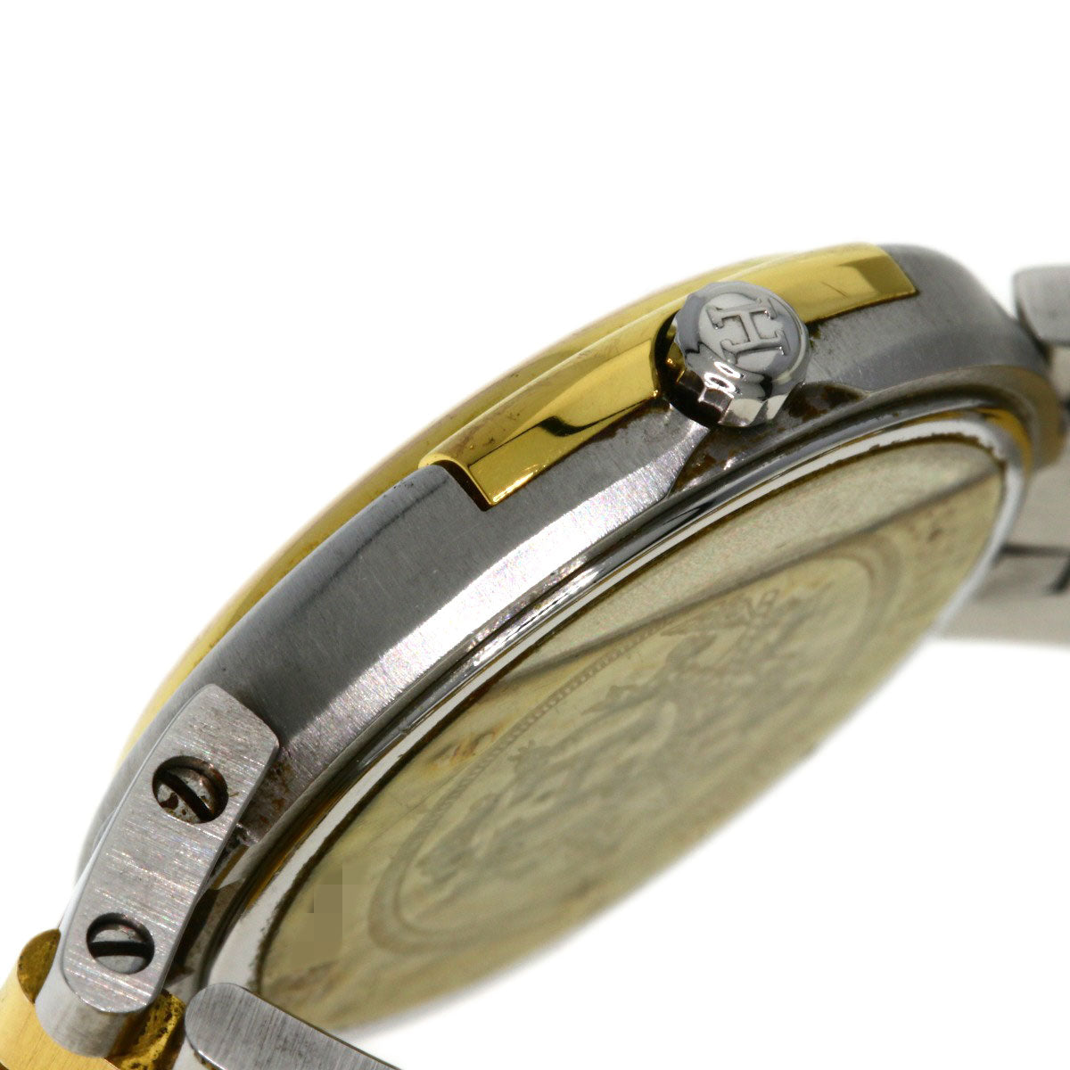 HERMES Watches Quartz Stainless Steel, Combination Silver Windsor white dial Women  d