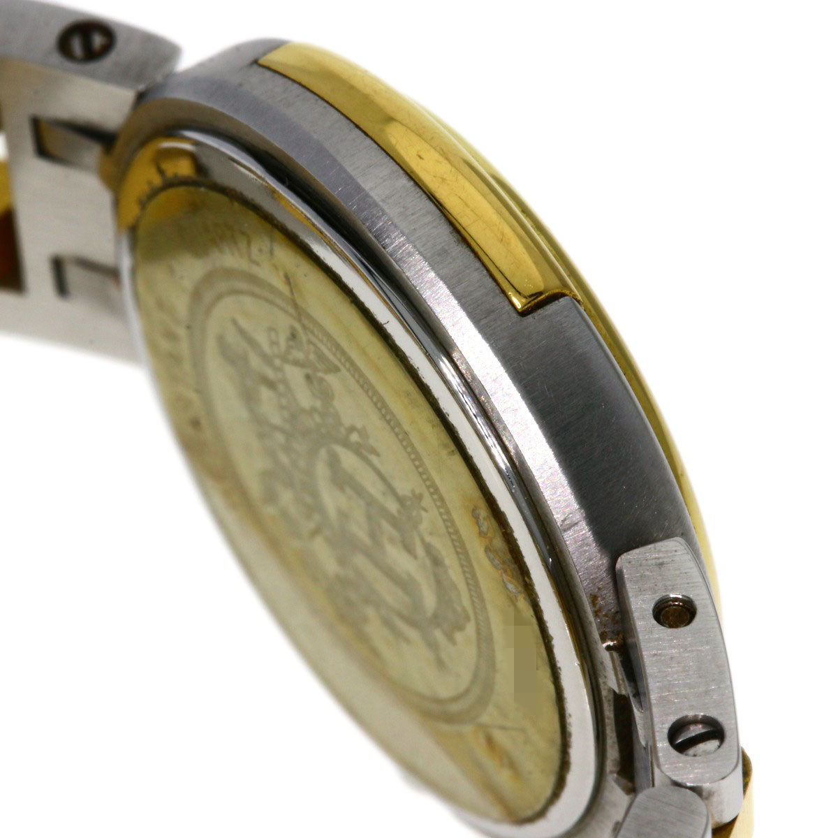 HERMES Watches Quartz Stainless Steel, Combination Silver Windsor white dial Women  d