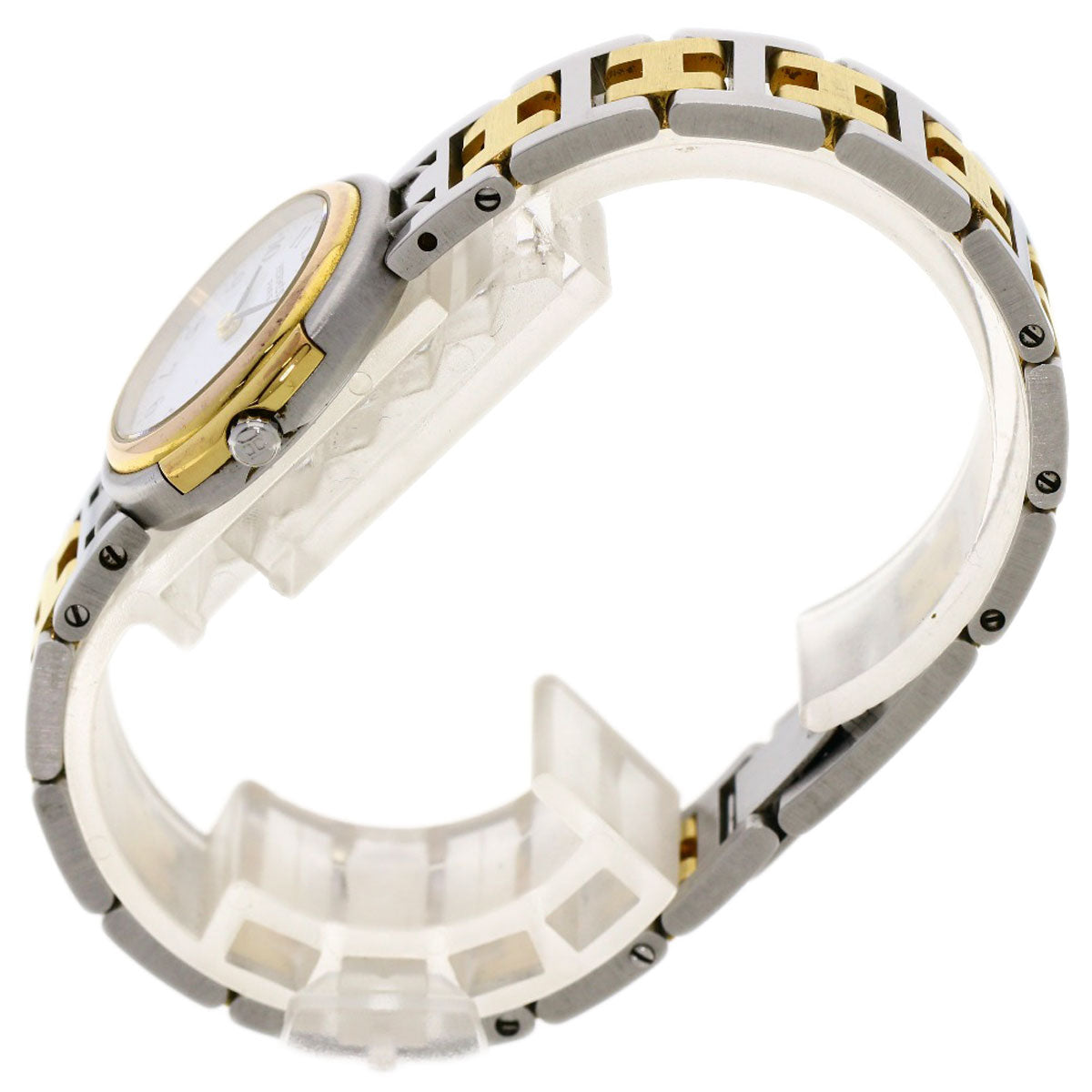 HERMES Watches Quartz Stainless Steel, Combination Silver Windsor white dial Women  d