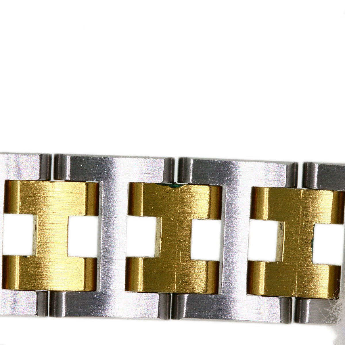 HERMES Watches Quartz Stainless Steel, Combination Silver Windsor white dial Women  d