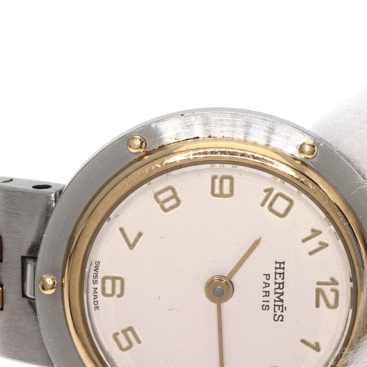 HERMES Watches Quartz Stainless Steel , SSxGP gold Olympia Ivory dial Women  d