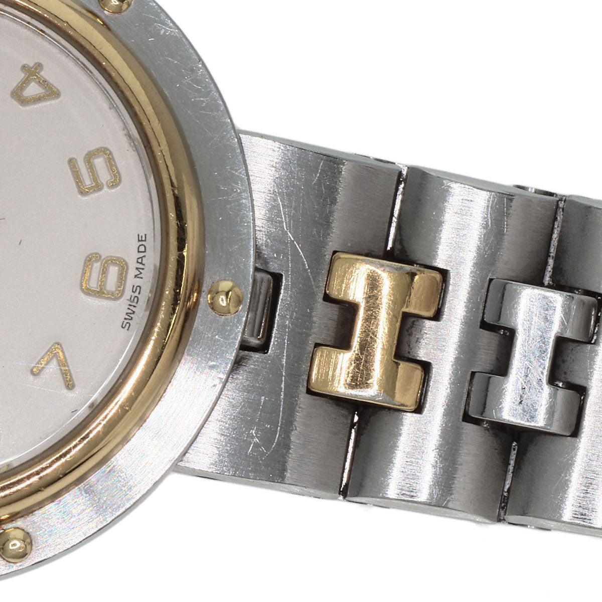 HERMES Watches Quartz Stainless Steel , SSxGP gold Olympia Ivory dial Women  d