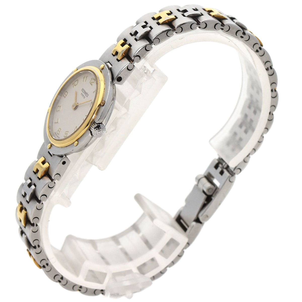 HERMES Watches Quartz Stainless Steel , SSxGP gold Olympia Ivory dial Women  d