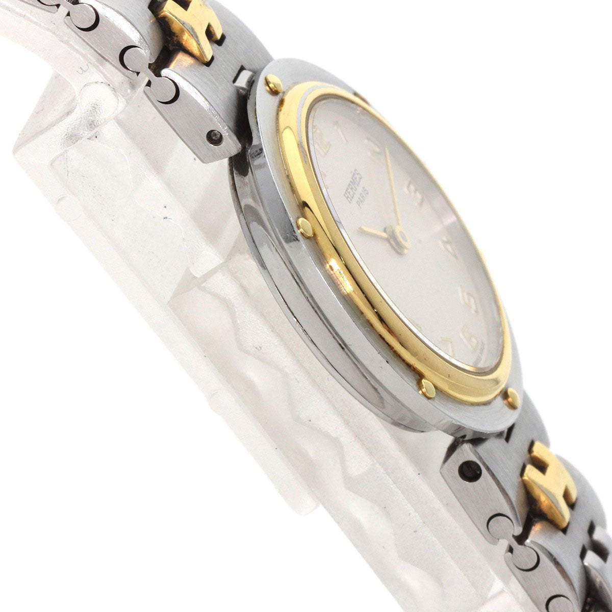 HERMES Watches Quartz Stainless Steel , SSxGP gold Olympia Ivory dial Women  d