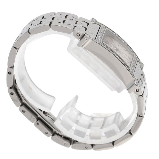 HERMES Watches Quartz HH1.230 Stainless Steel Silver H Watch Bezel Diamond Ivory dial