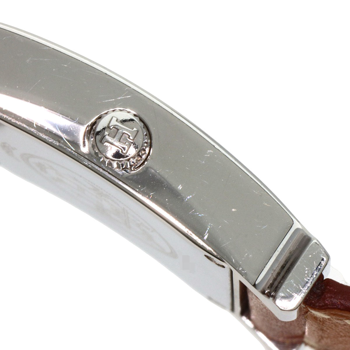 HERMES Watches Quartz HH1.210 Stainless Steel, Leather Silver H watch Deburuturu Silver dial Women  d