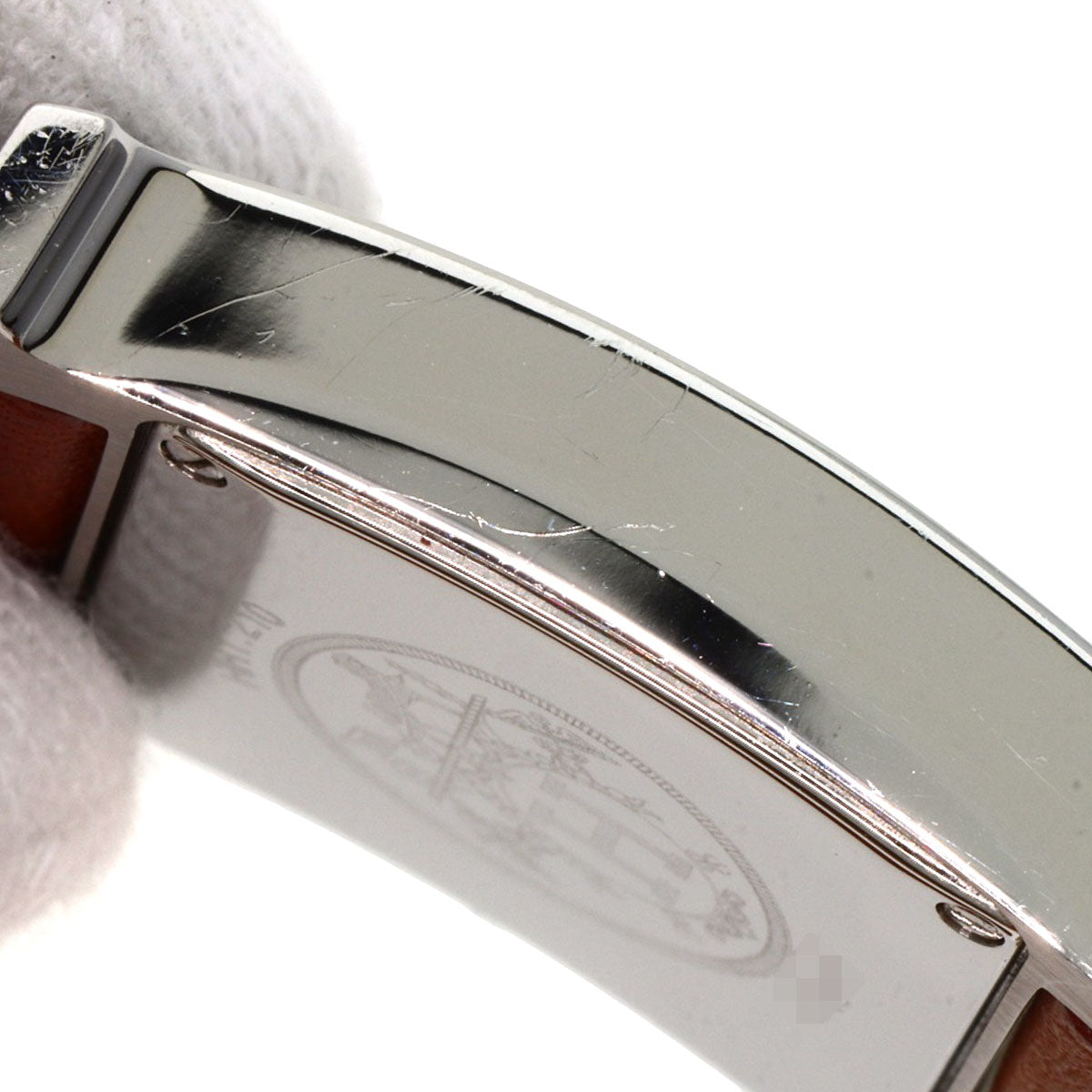 HERMES Watches Quartz HH1.210 Stainless Steel, Leather Silver H watch Deburuturu Silver dial Women  d