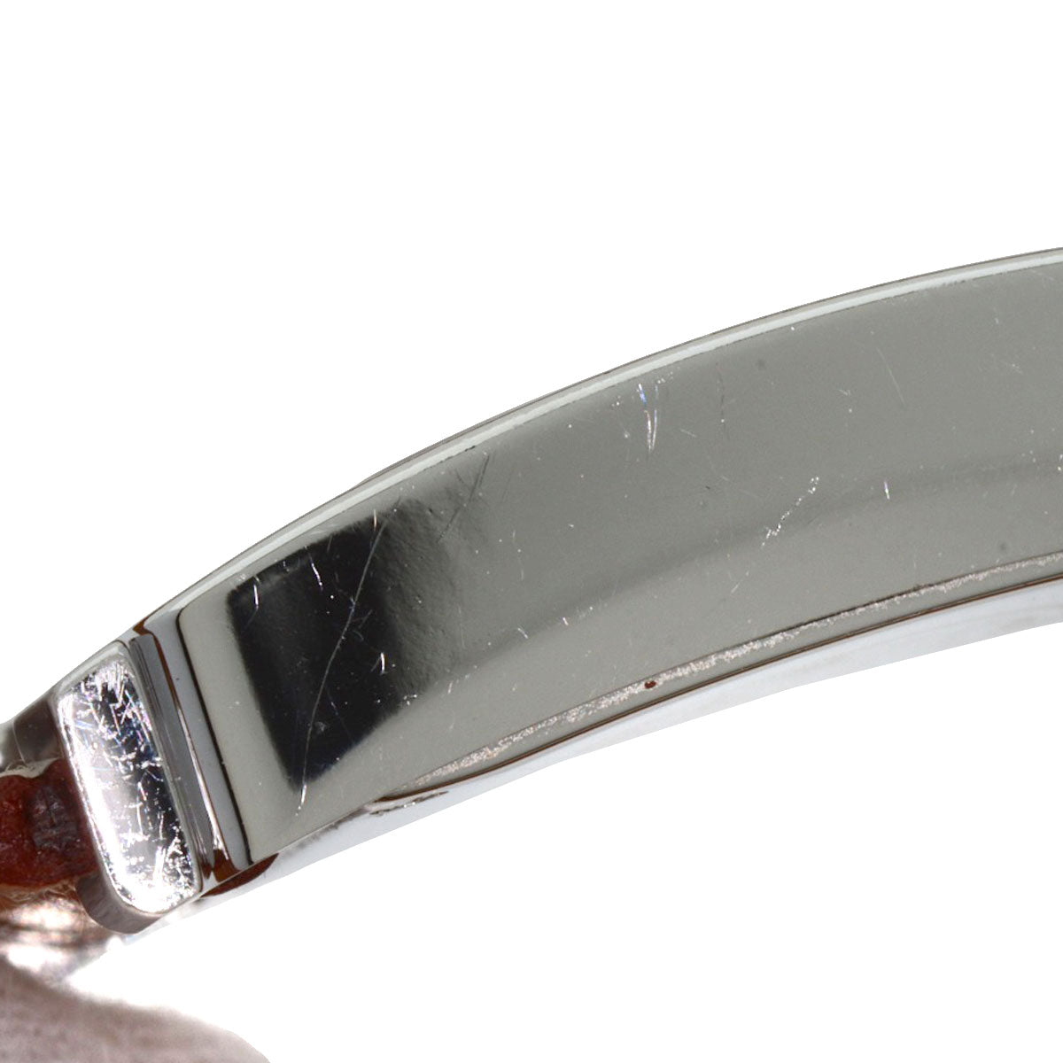 HERMES Watches Quartz HH1.210 Stainless Steel, Leather Silver H watch Deburuturu Silver dial Women  d