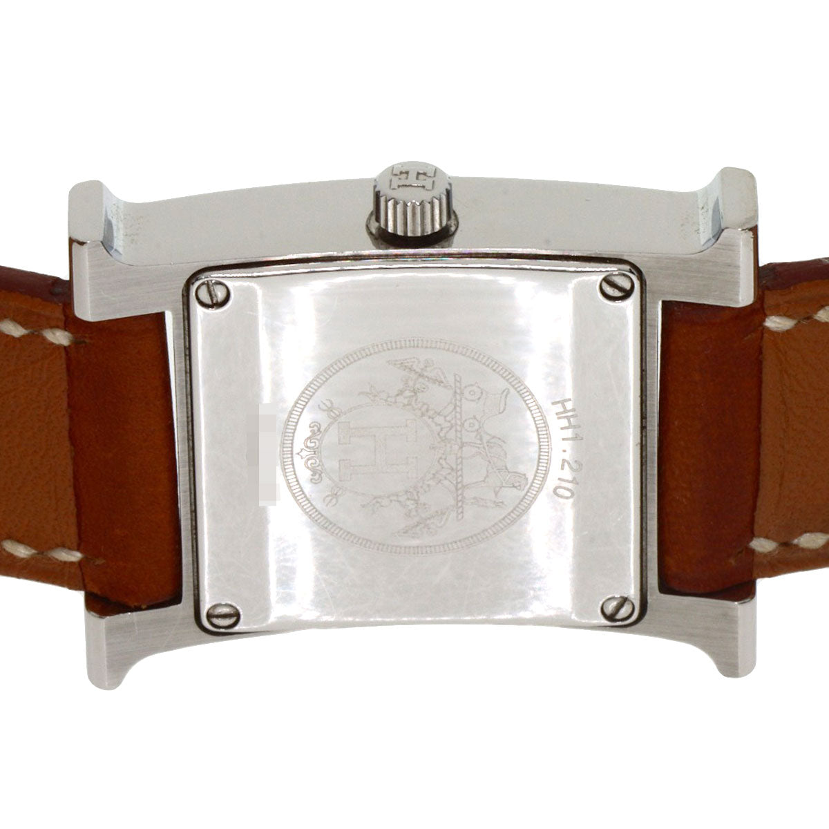 HERMES Watches Quartz HH1.210 Stainless Steel, Leather Silver H watch Deburuturu Silver dial Women  d