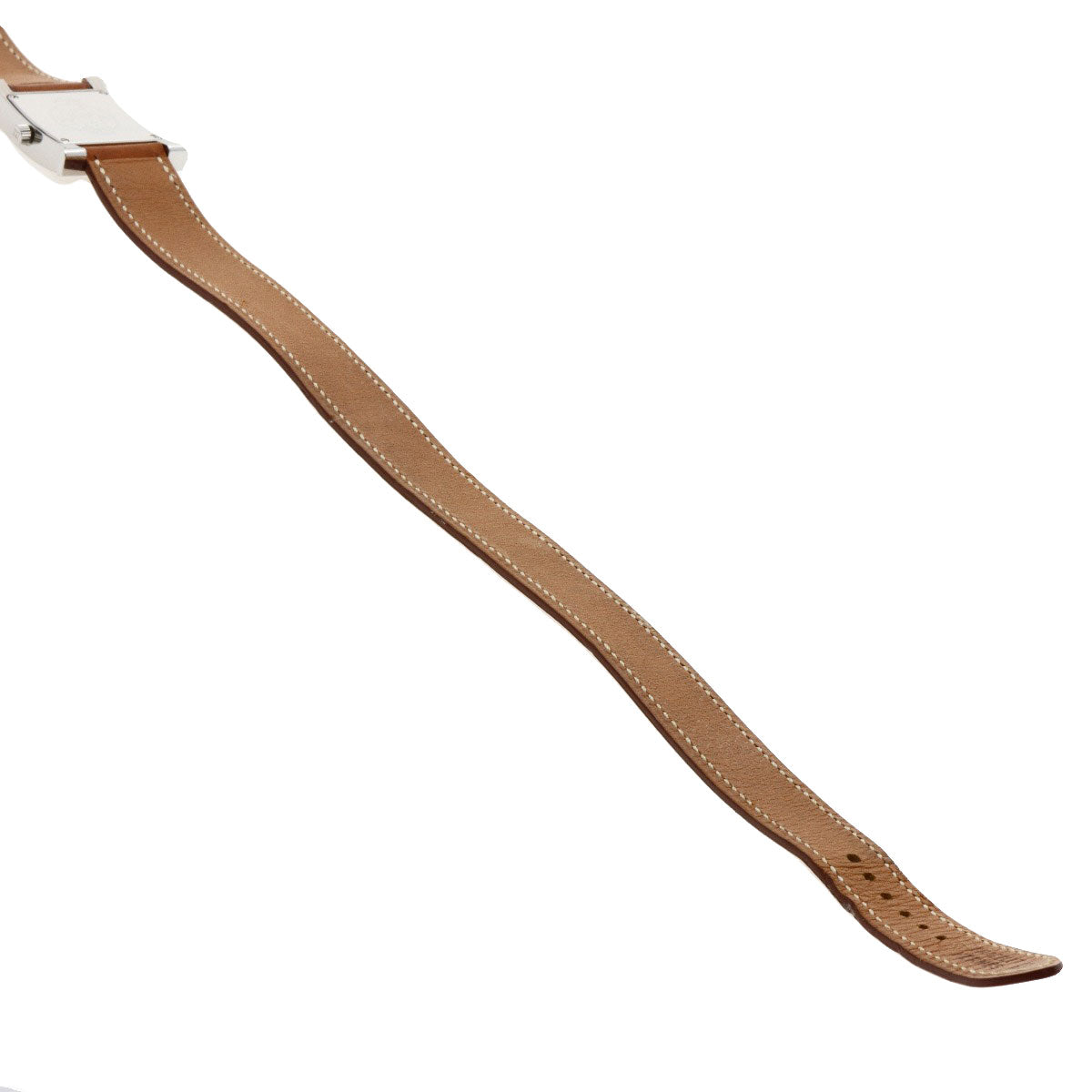 HERMES Watches Quartz HH1.210 Stainless Steel, Leather Silver H watch Deburuturu Silver dial Women  d