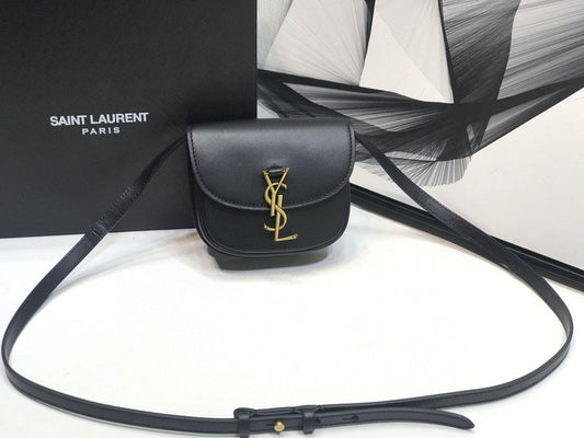 Top Quality Kaia Small Satchel Black For Women 7.2in/18.5cm YSL 619740BWR0W1000