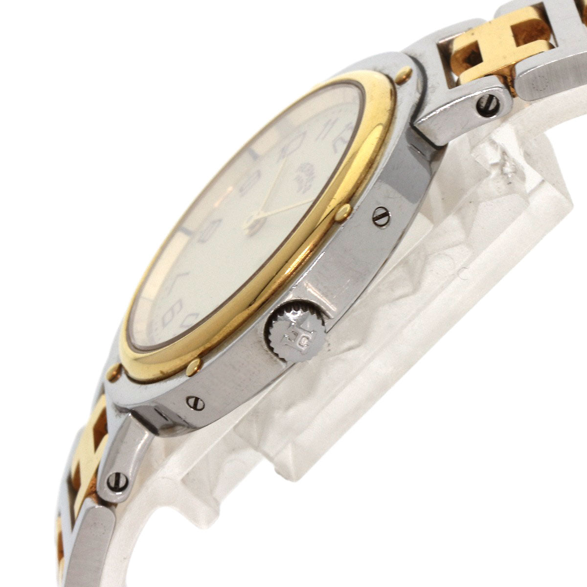 HERMES Watches Quartz Stainless Steel , SSxGP gold Clipper Ivory dial Women  d