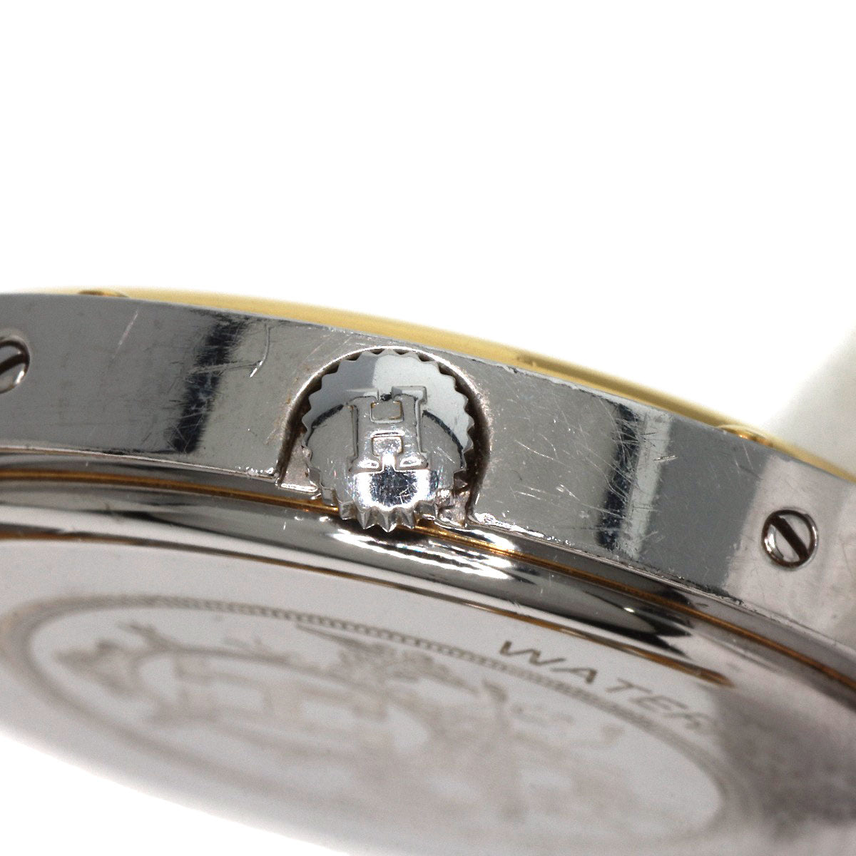 HERMES Watches Quartz Stainless Steel , SSxGP gold Clipper Ivory dial Women  d