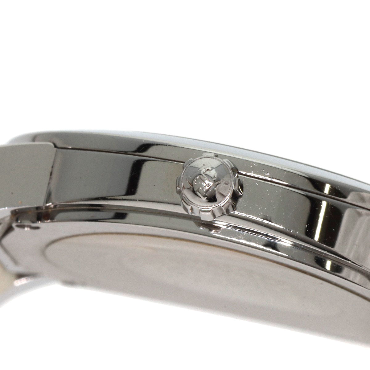 HERMES Watches Quartz HR1.510 Stainless Steel, Leather Silver H watch Rondo white dial Women  d