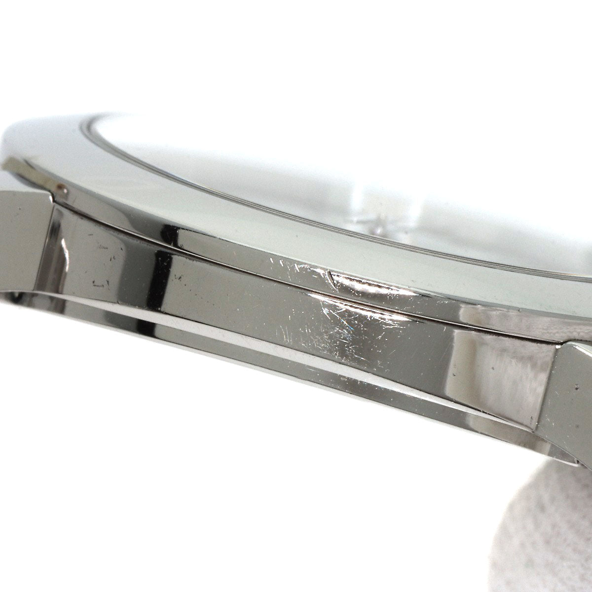 HERMES Watches Quartz HR1.510 Stainless Steel, Leather Silver H watch Rondo white dial Women  d