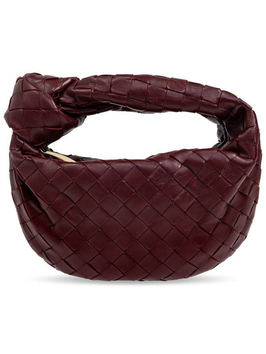 Luxury Bottega Veneta Jodie Intrecciato Small Tote Bag Burgundy