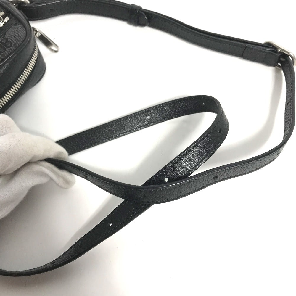 GUCCI Shoulder Bag 680128 Canvas / leather black Balenciaga Balenciaga collaboration Hacker Project GG mens