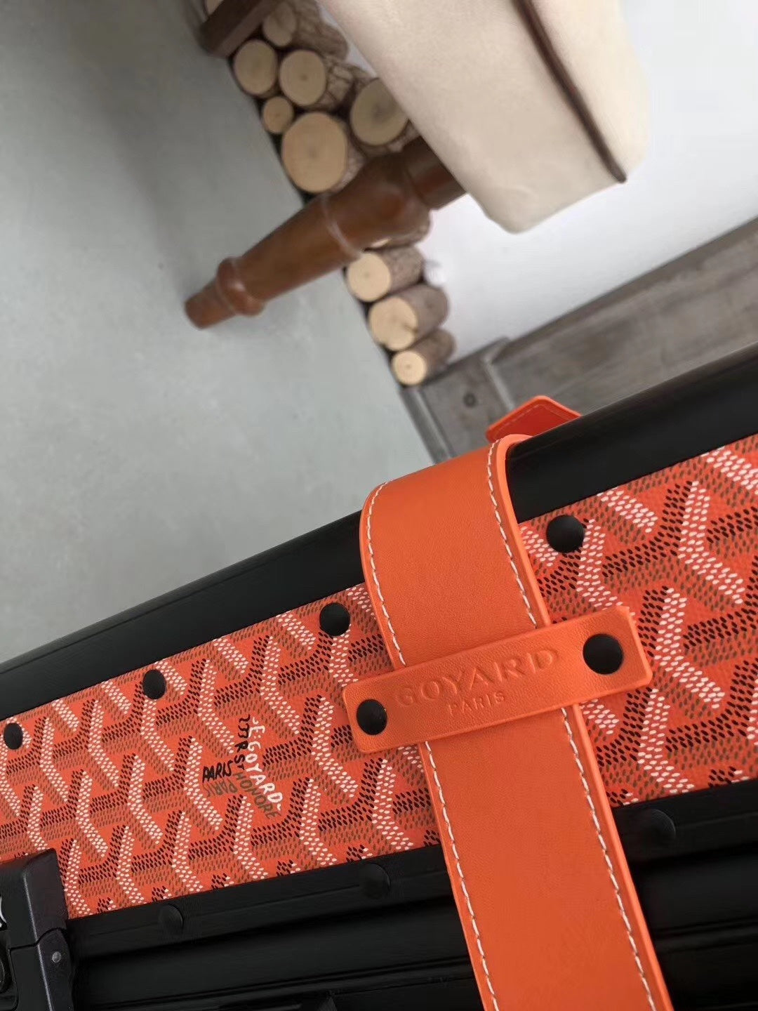 Goyard Rolling Vali Orange For Men, LuGucciage 20in/51cm Top Quality