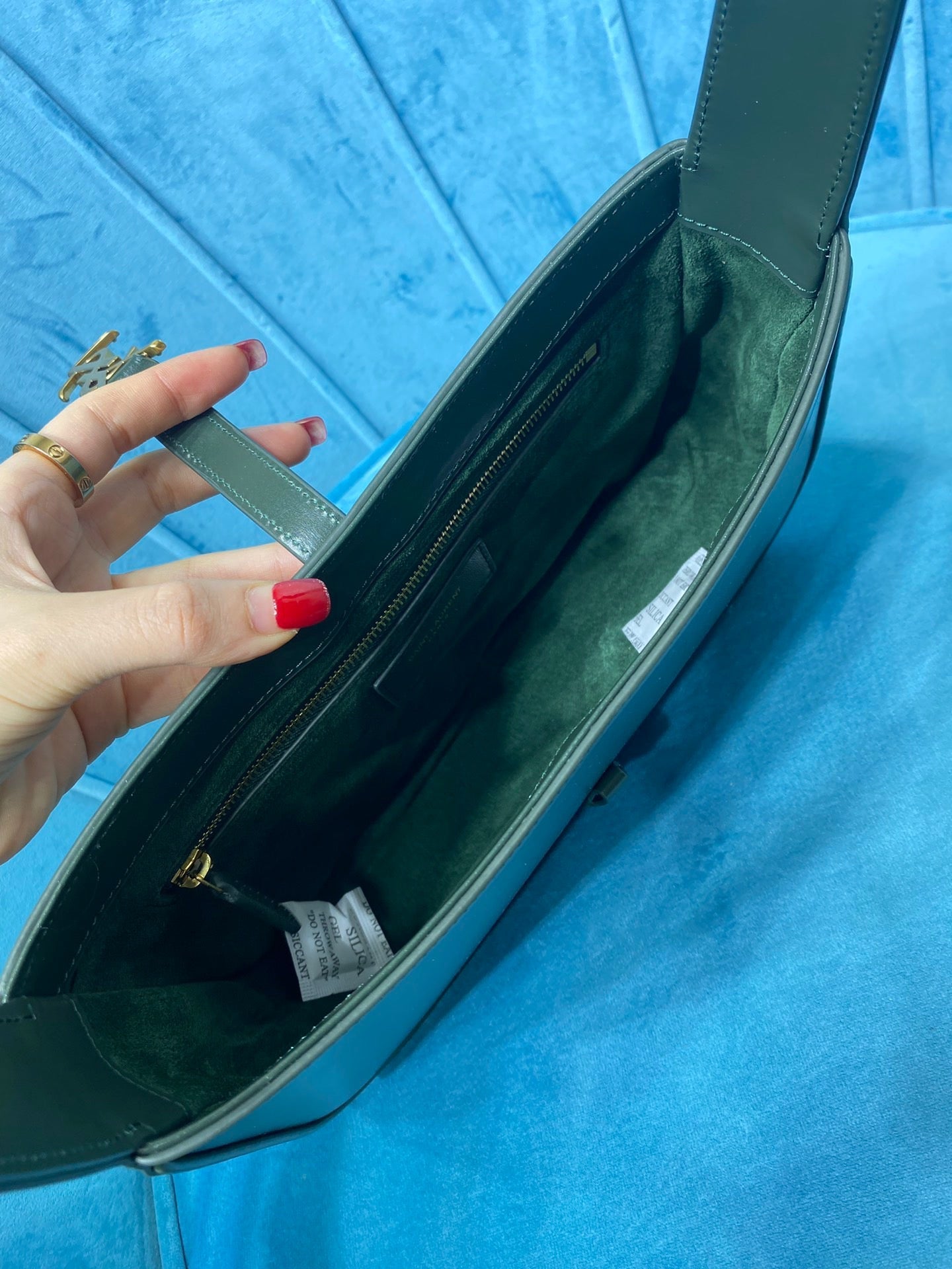 Top Quality Le 5 À 7 Hobo Bag In Smooth Dark Green For Women 9in/23cm YSL 6572282R20W3045