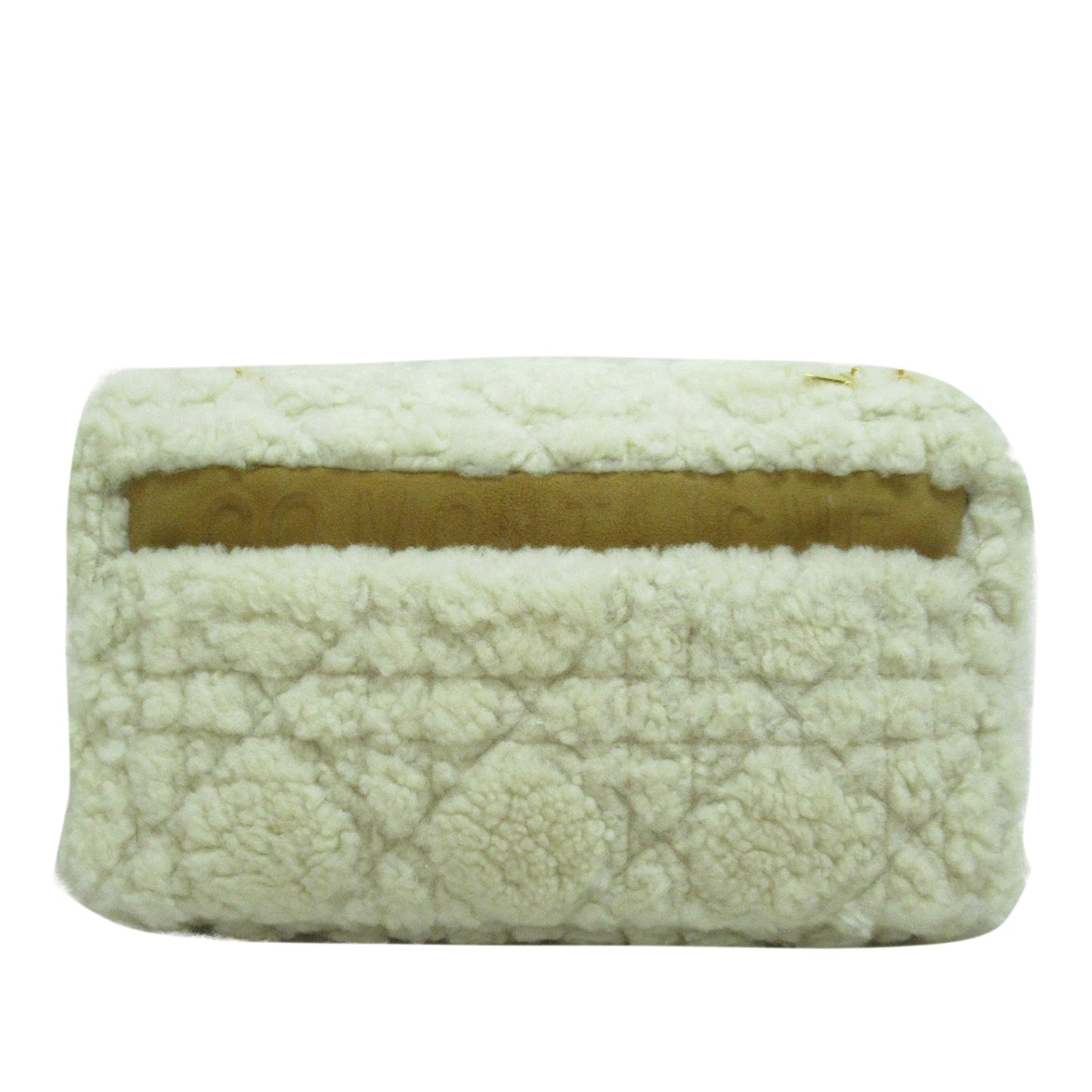 DIOR Medium Cannage Shearling Caro Shoulder Bag