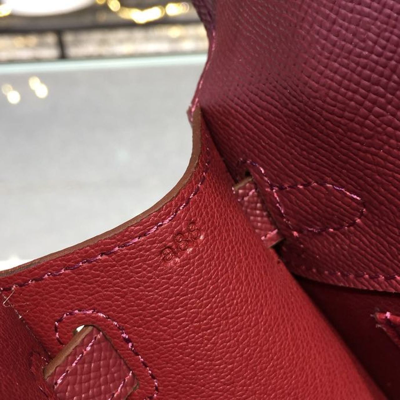 Top Quality Mini Kelly KP Pochette Burgundy For Women Gold Toned Hardware 8.7in/22cm