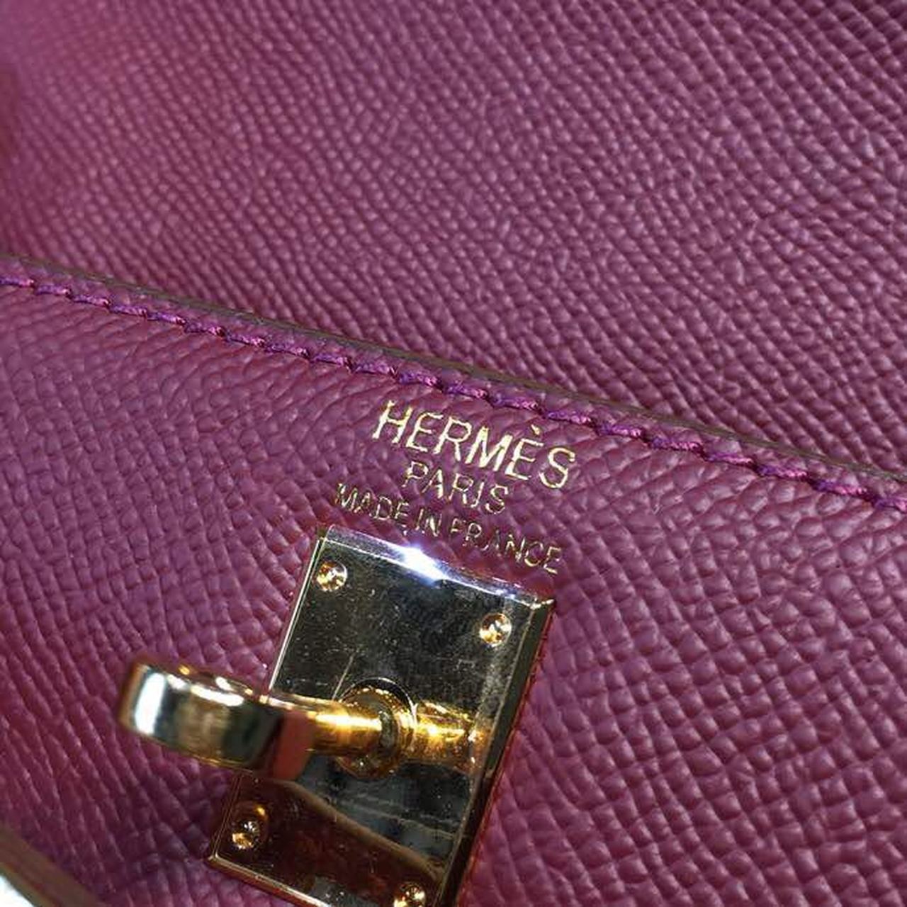 Top Quality Mini Kelly KP Pochette Burgundy For Women Gold Toned Hardware 8.7in/22cm