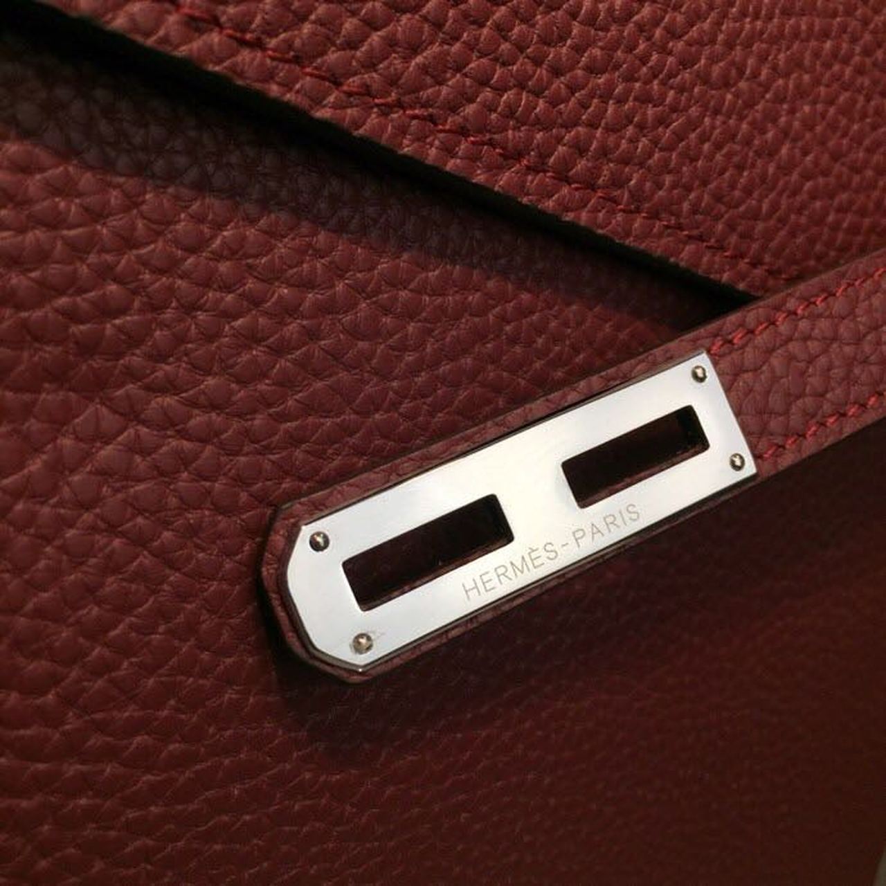 Top Quality Kelly Depeche Burgundy For Women PallaTop Qualityum Hardware 15in/38cm