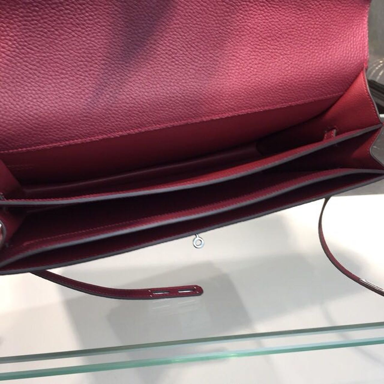 Top Quality Kelly Depeche Burgundy For Women PallaTop Qualityum Hardware 15in/38cm