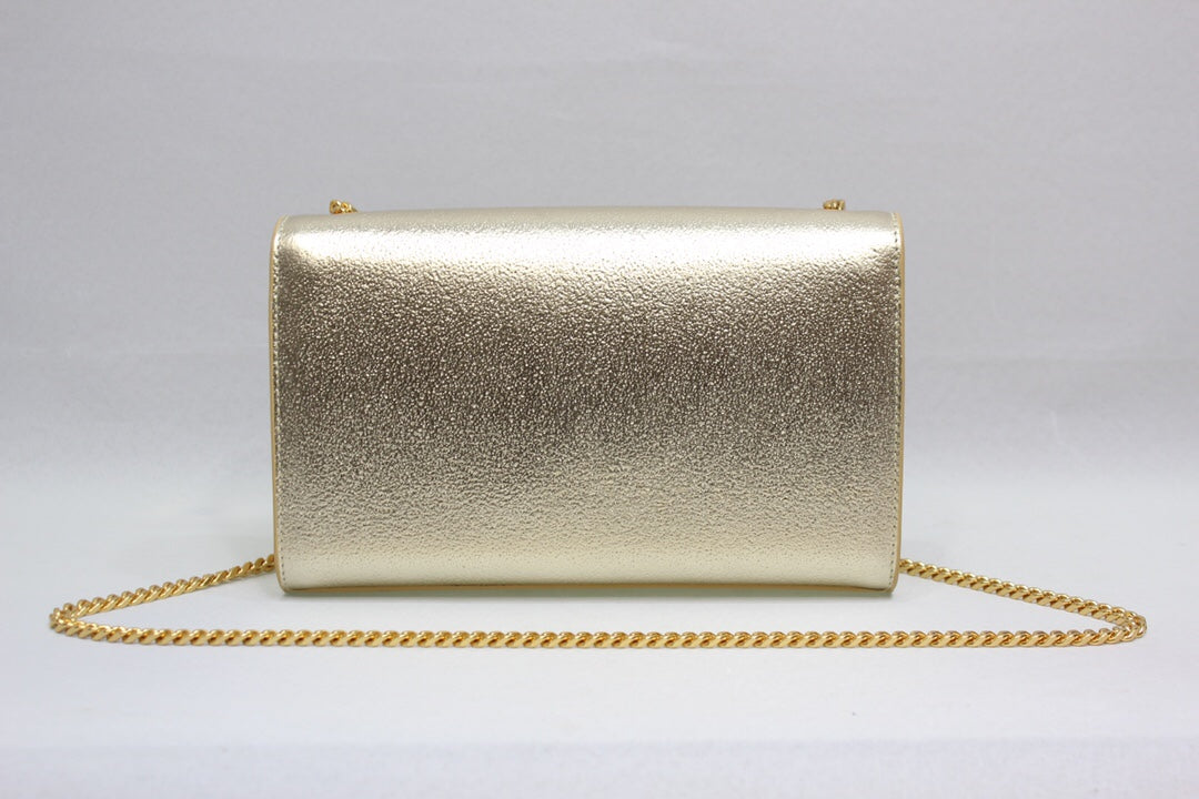 Top Quality Kate Chain Wallet With Tassel Yellow Copper For Women 10.2in/26cm YSL