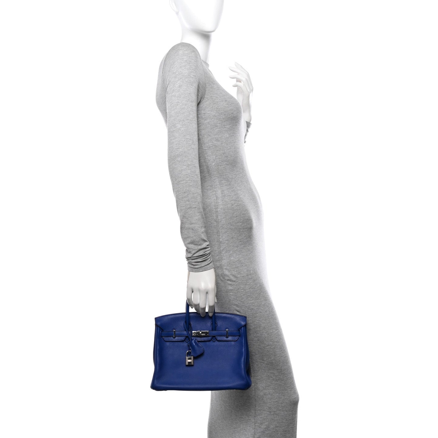 Hermes Swift Birkin 25 Bleu Electrique