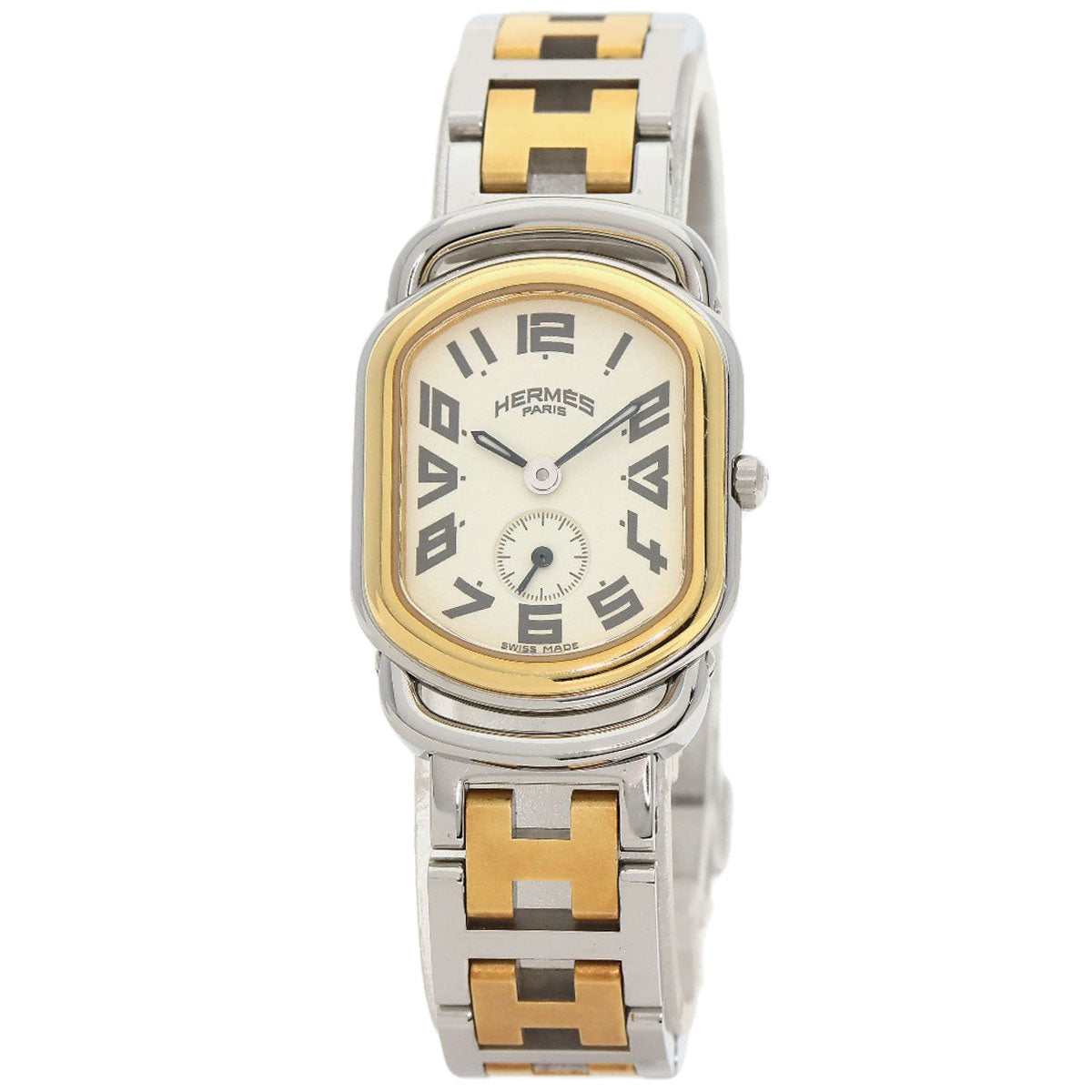 HERMES Watches Quartz RA2.220 Stainless Steel gold Rally Ivory dial
