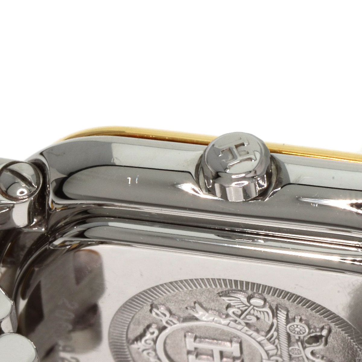 HERMES Watches Quartz RA2.220 Stainless Steel gold Rally Ivory dial