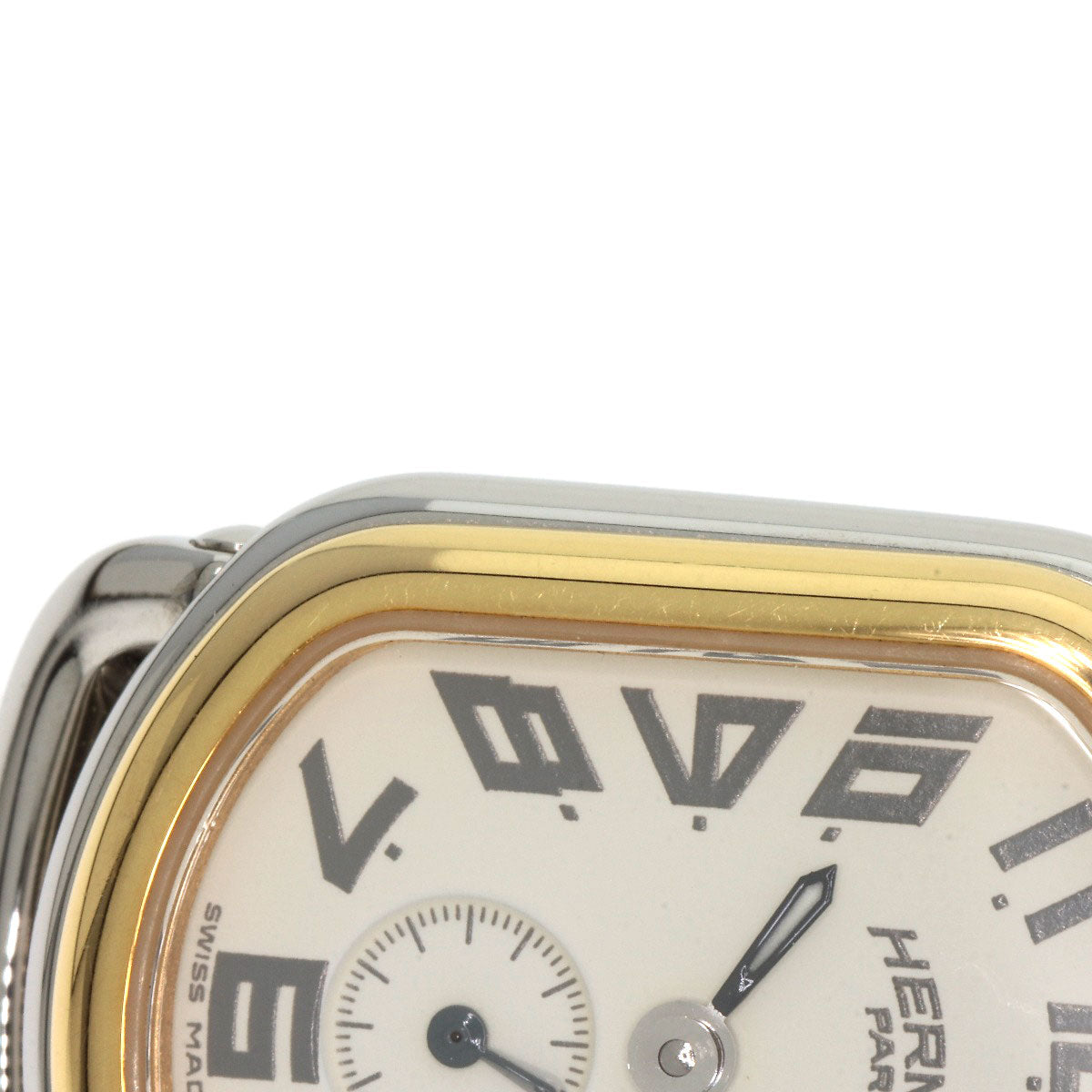 HERMES Watches Quartz RA2.220 Stainless Steel gold Rally Ivory dial