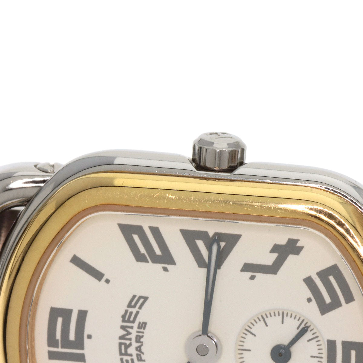HERMES Watches Quartz RA2.220 Stainless Steel gold Rally Ivory dial