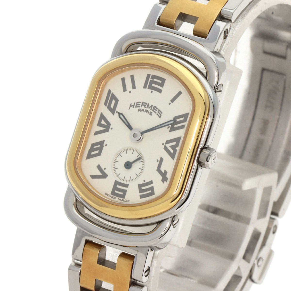 HERMES Watches Quartz RA2.220 Stainless Steel gold Rally Ivory dial