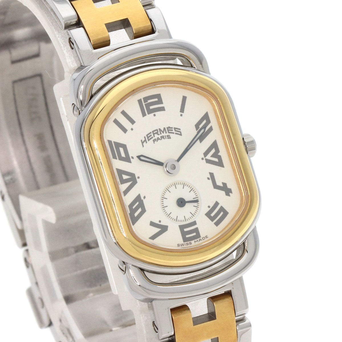 HERMES Watches Quartz RA2.220 Stainless Steel gold Rally Ivory dial