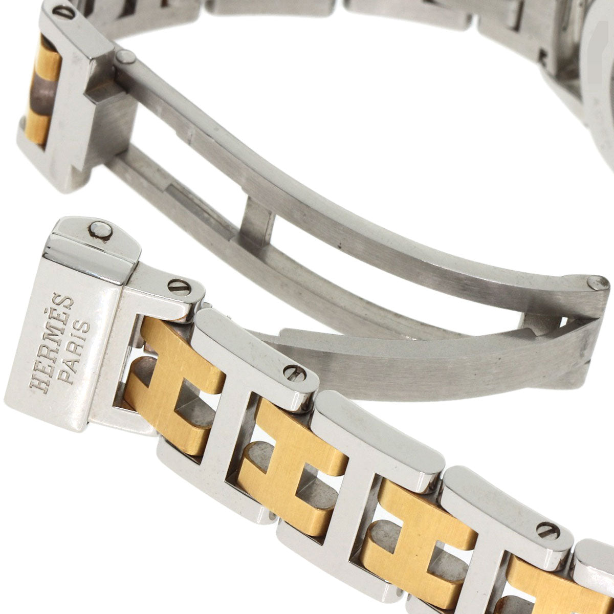 HERMES Watches Quartz RA2.220 Stainless Steel gold Rally Ivory dial