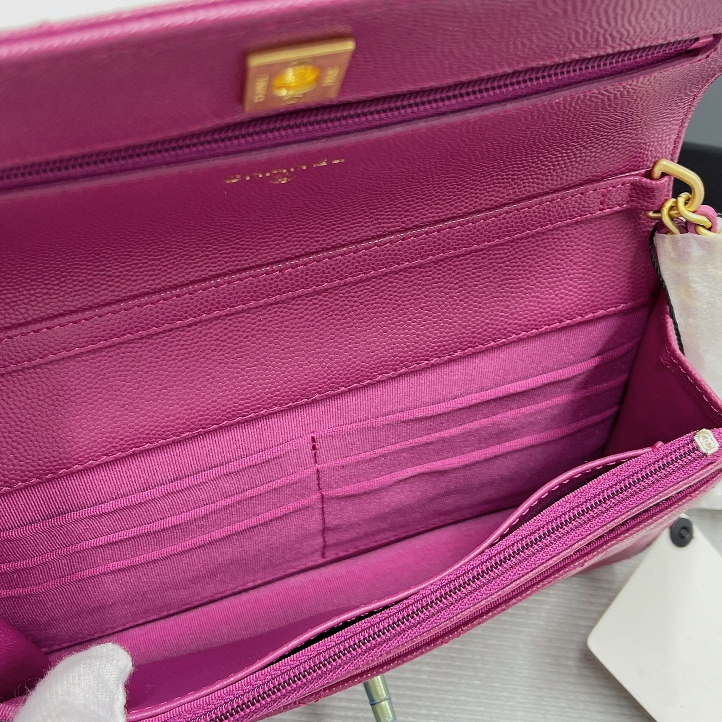 CHLSmall Top Qualityap Bag Gold Hardware Plum For Women Handbags, Shoulder Bags 7.5in/19cm AP2840