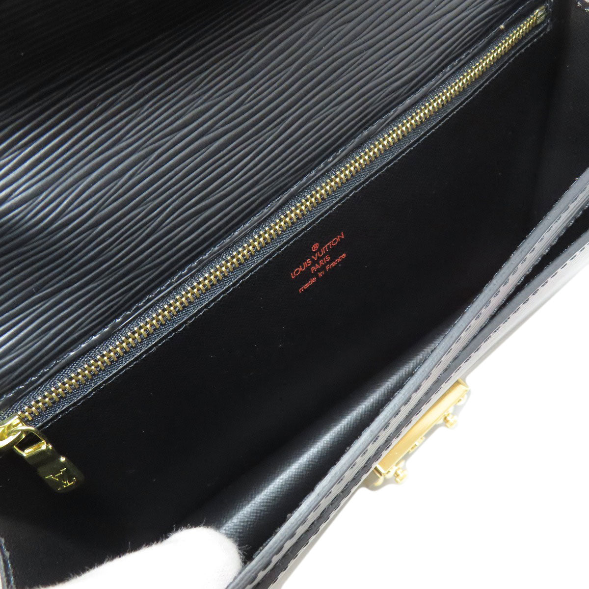 LOUIS VUITTON business bag M52612 Epi black Serie Dragonne mens  d